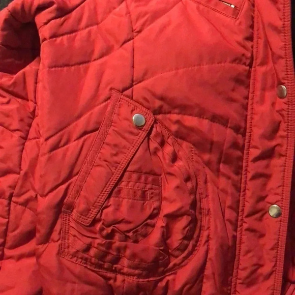 Cozy red padded winter jacket from Next. - Picture 8 of 10